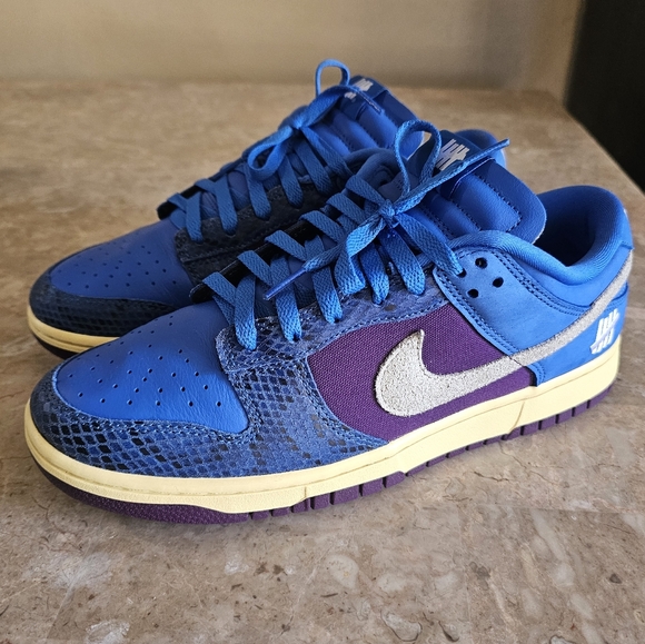 Nike Dunk Low Undefeated 5 On It Vs AF1 Blue-purple #DH6508-400 Men Size 10 - Picture 2 of 11